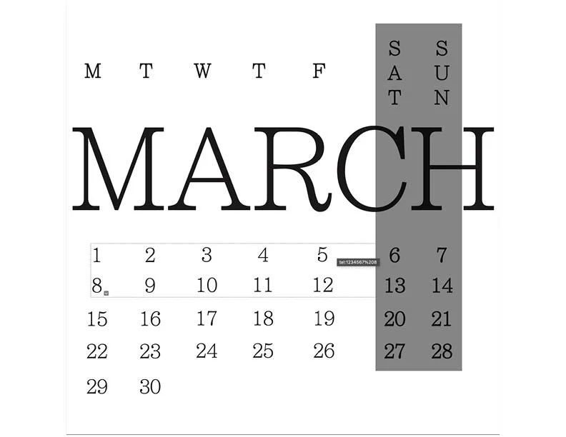 CALENDAR DESIGN frame 02
