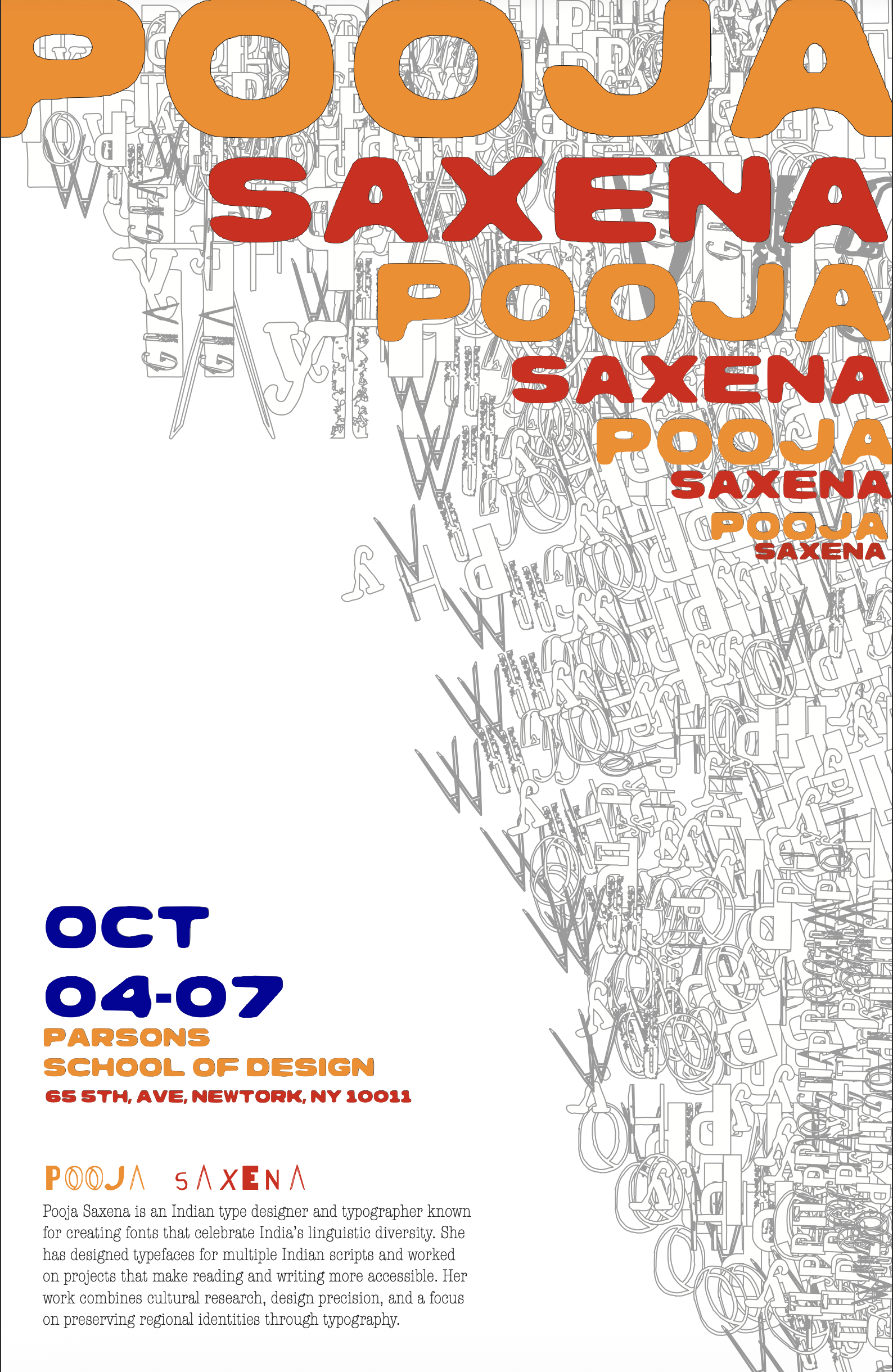 Typography Women Designers Poster Series frame 02