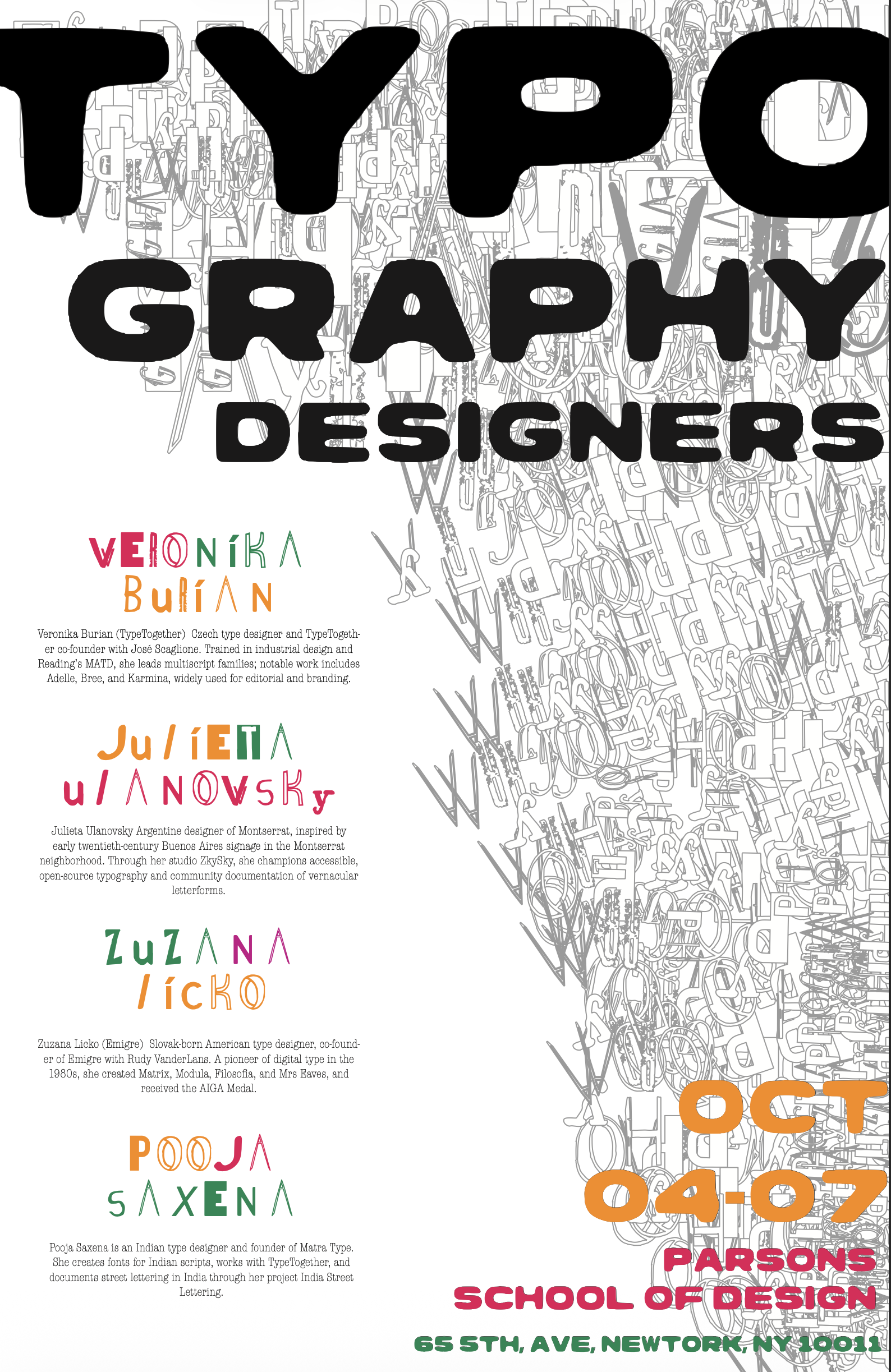 Typography Women Designers Poster Series frame 03